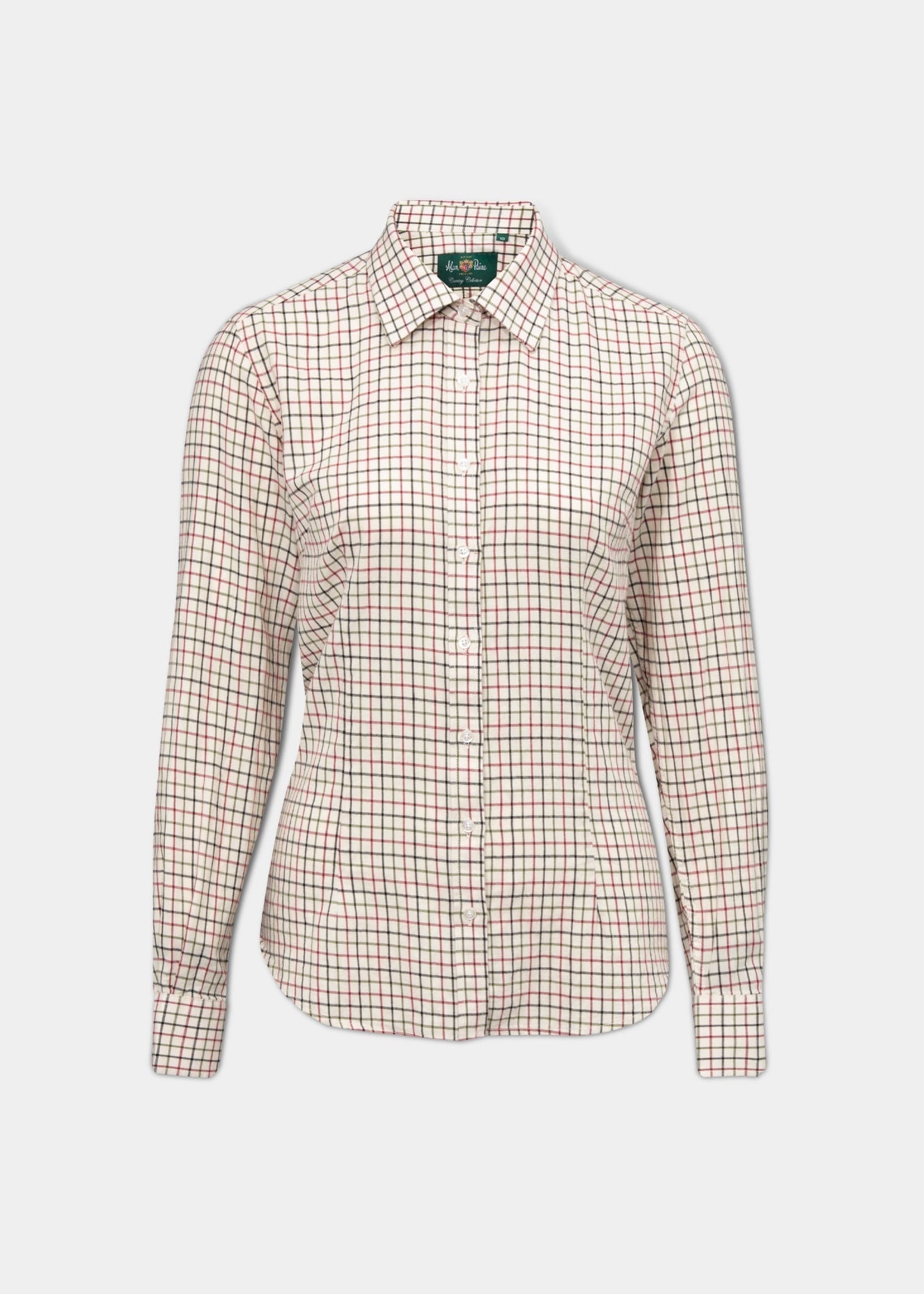 ladies-cotton-check-shirt-red