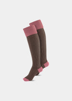 ladies-shooting-socks-coral-teak