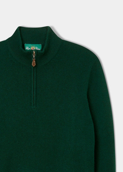 lambswool-half-zip-jumper-tartan-green