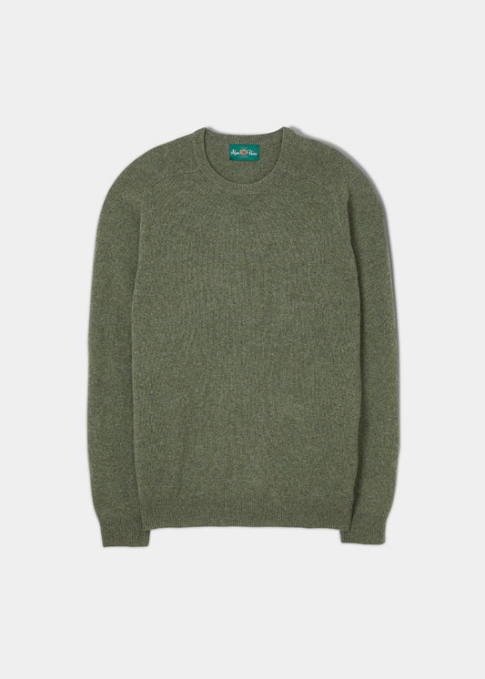 Men's Lambswool Crew Neck Jumper In Landscape