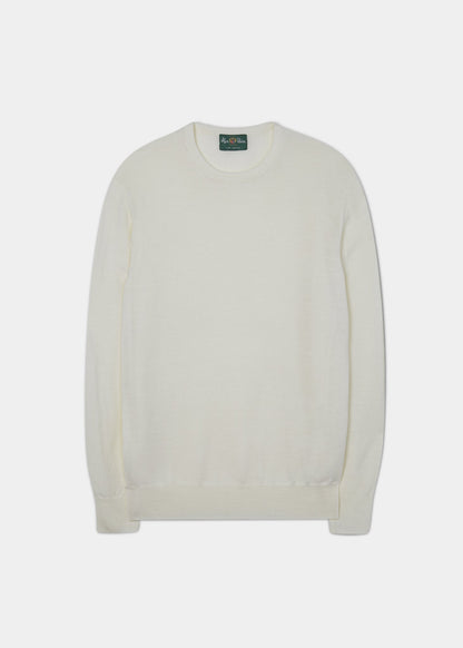 Radstone Men's Merino Wool Jumper in Ecru