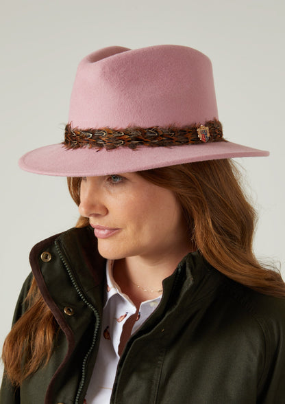 Richmond Ladies Fedora In Pink